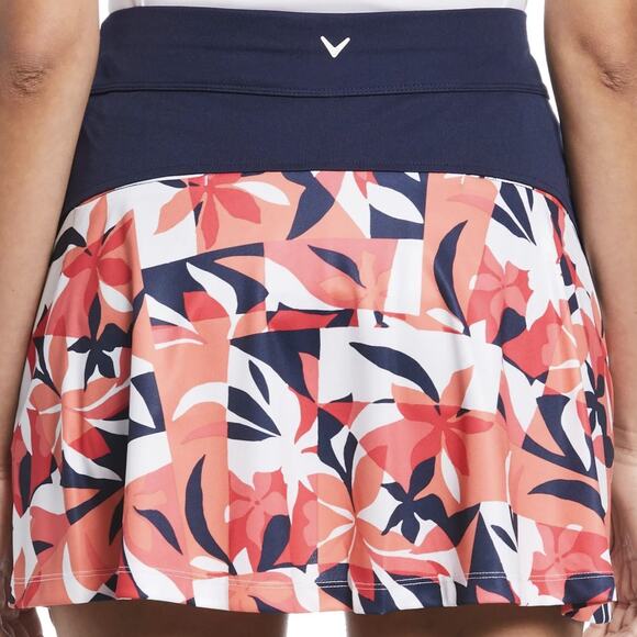 Callaway Womens Tropical Collage Print Golf Skort Large NEW - Picture 2 of 10